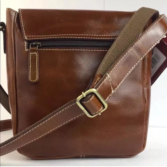 Jack Georges fine leather brown crossbody bag - Picture 6 of 6